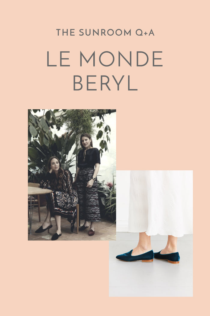 The SUNROOM Q+A: Le Monde Beryl