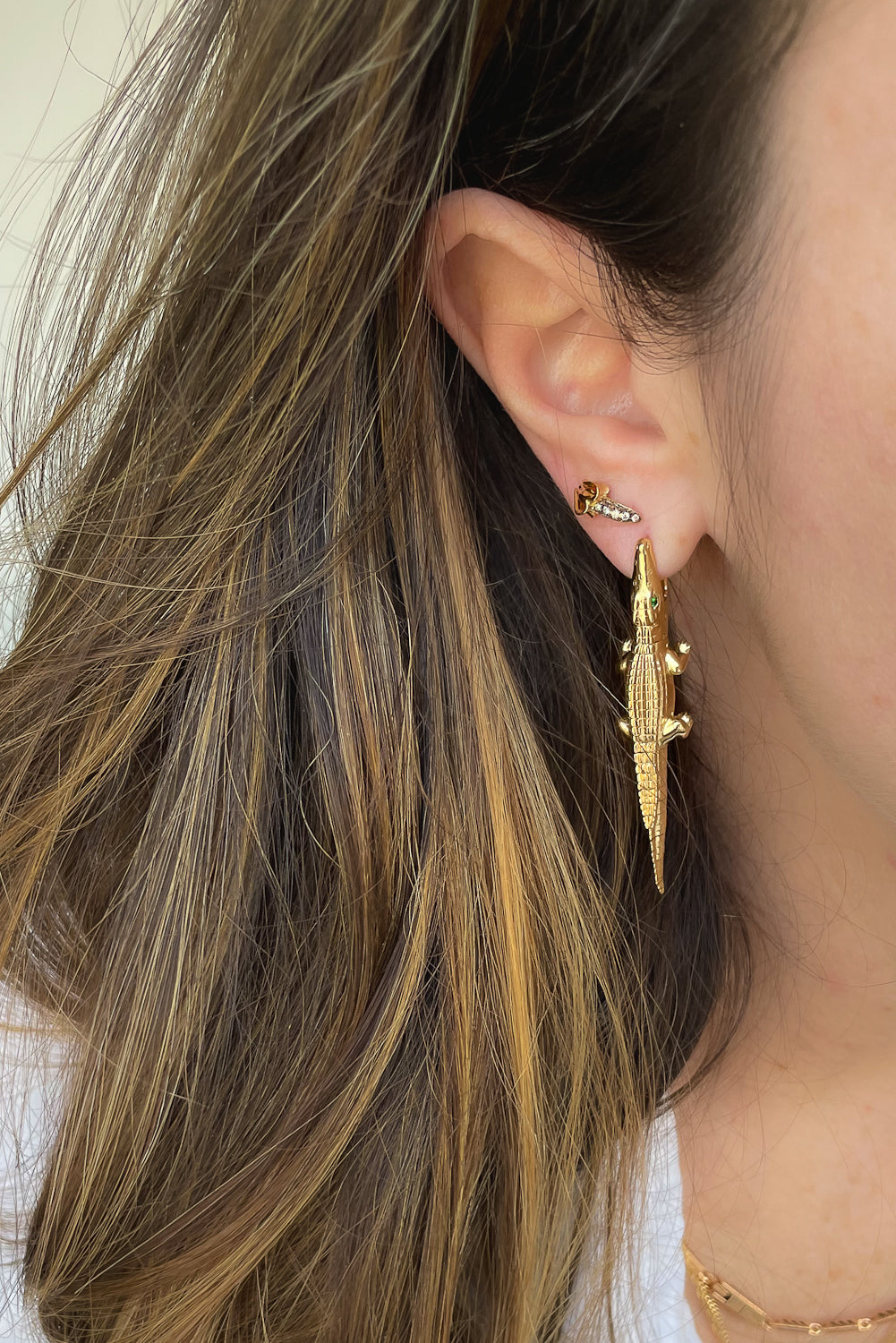 Alligator Bite Earring