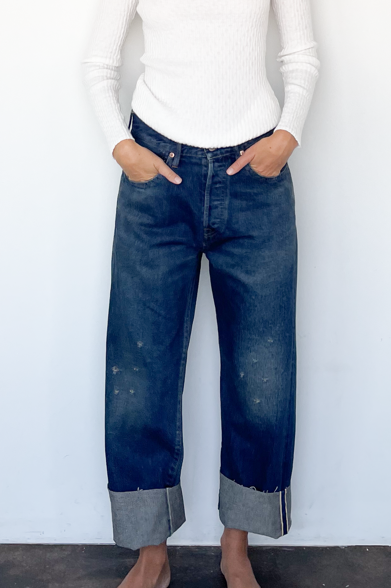 Unisex Vintage Ankle Cut Jean