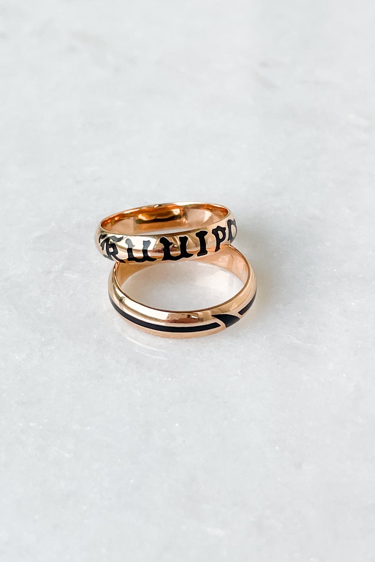 Enamel "B" Ring