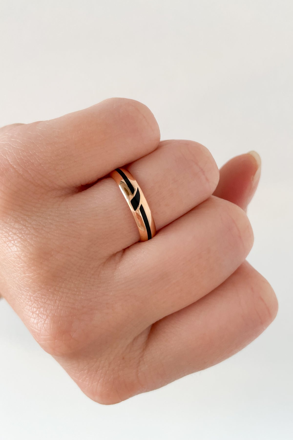 Enamel "B" Ring