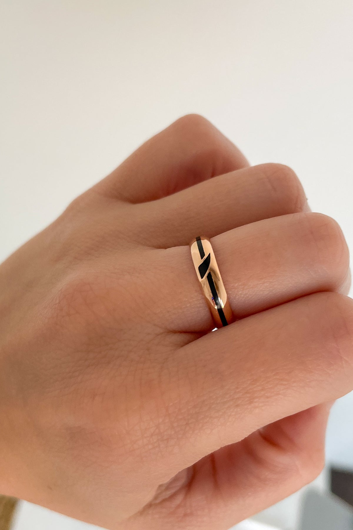 Enamel "B" Ring