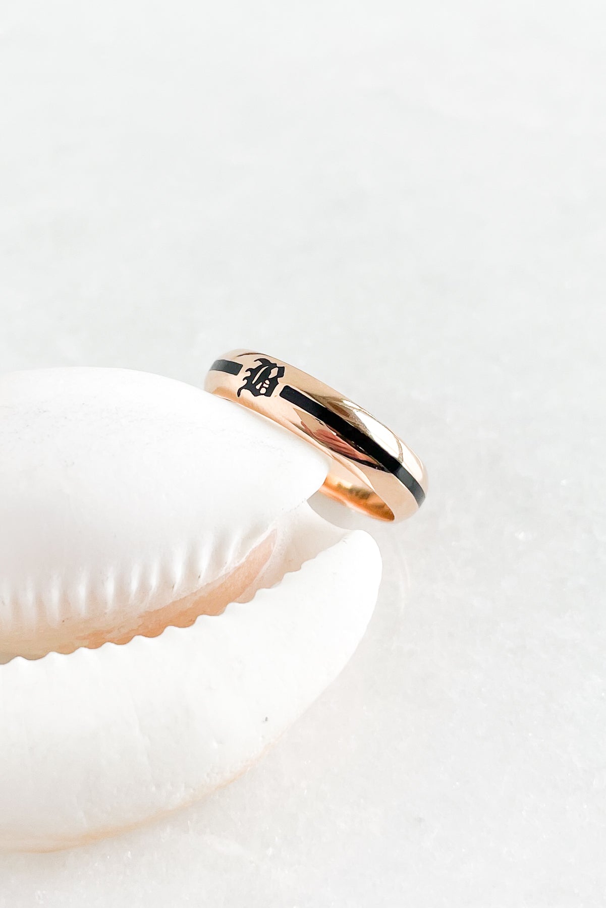 Enamel "B" Ring