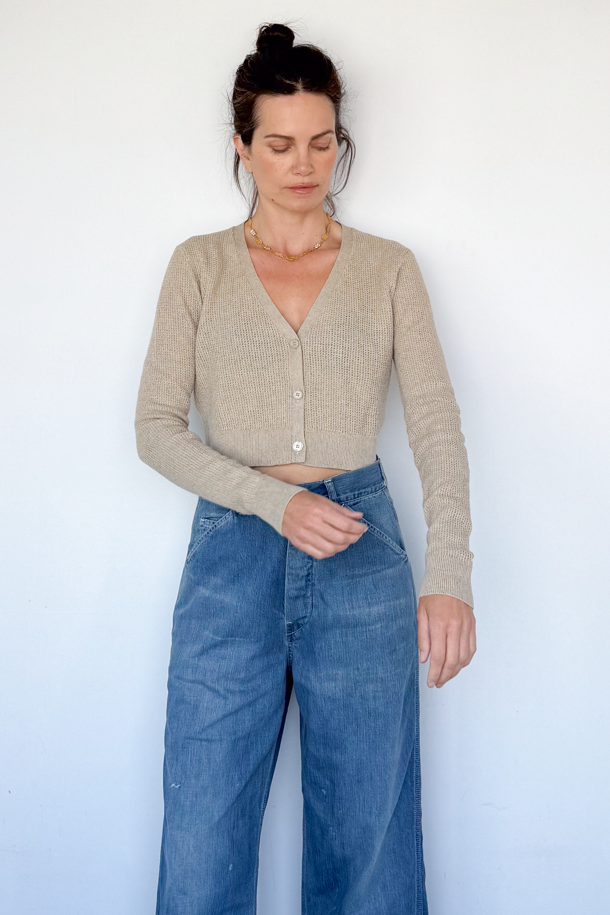 Linen Knit Cardigan