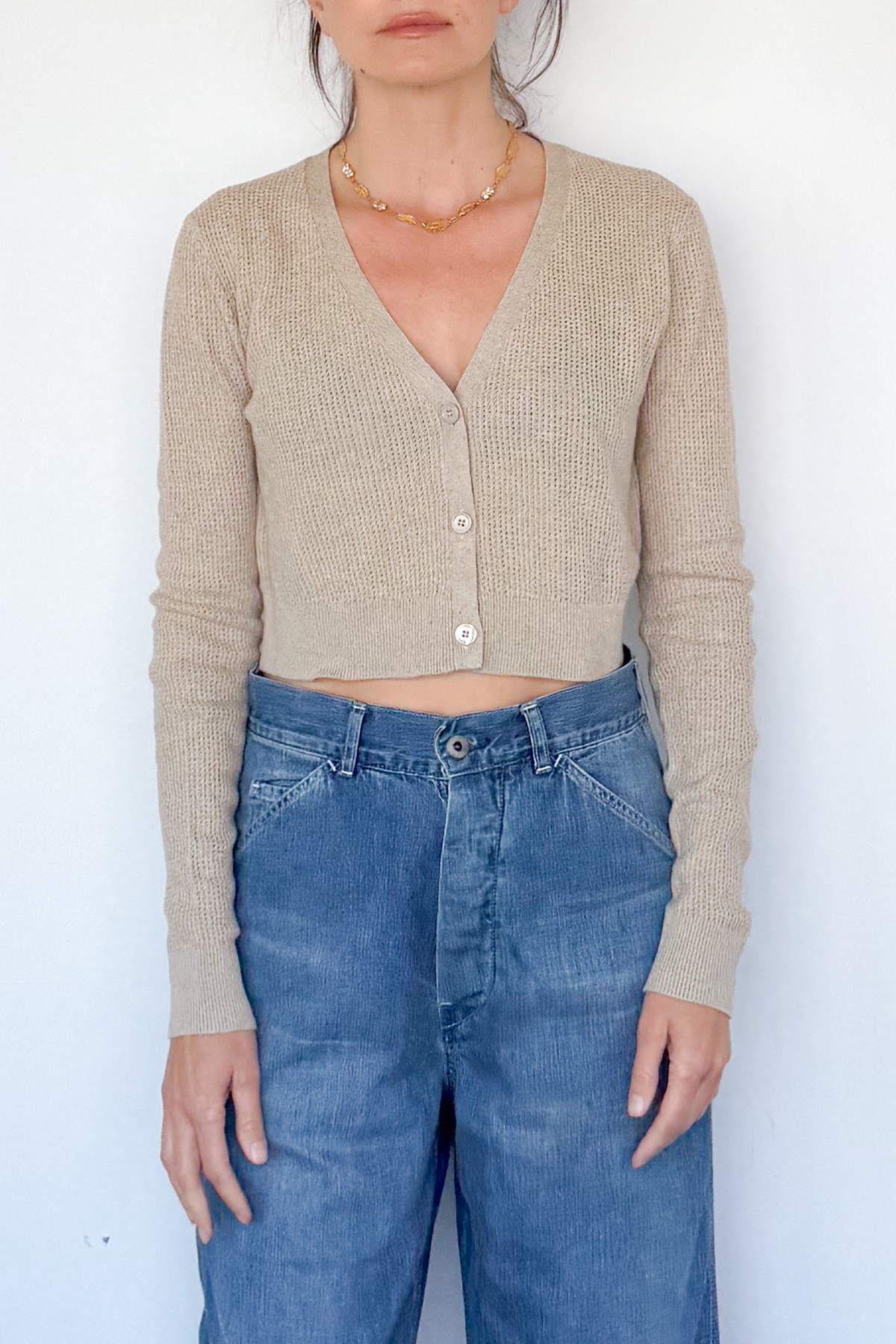 Linen Knit Cardigan