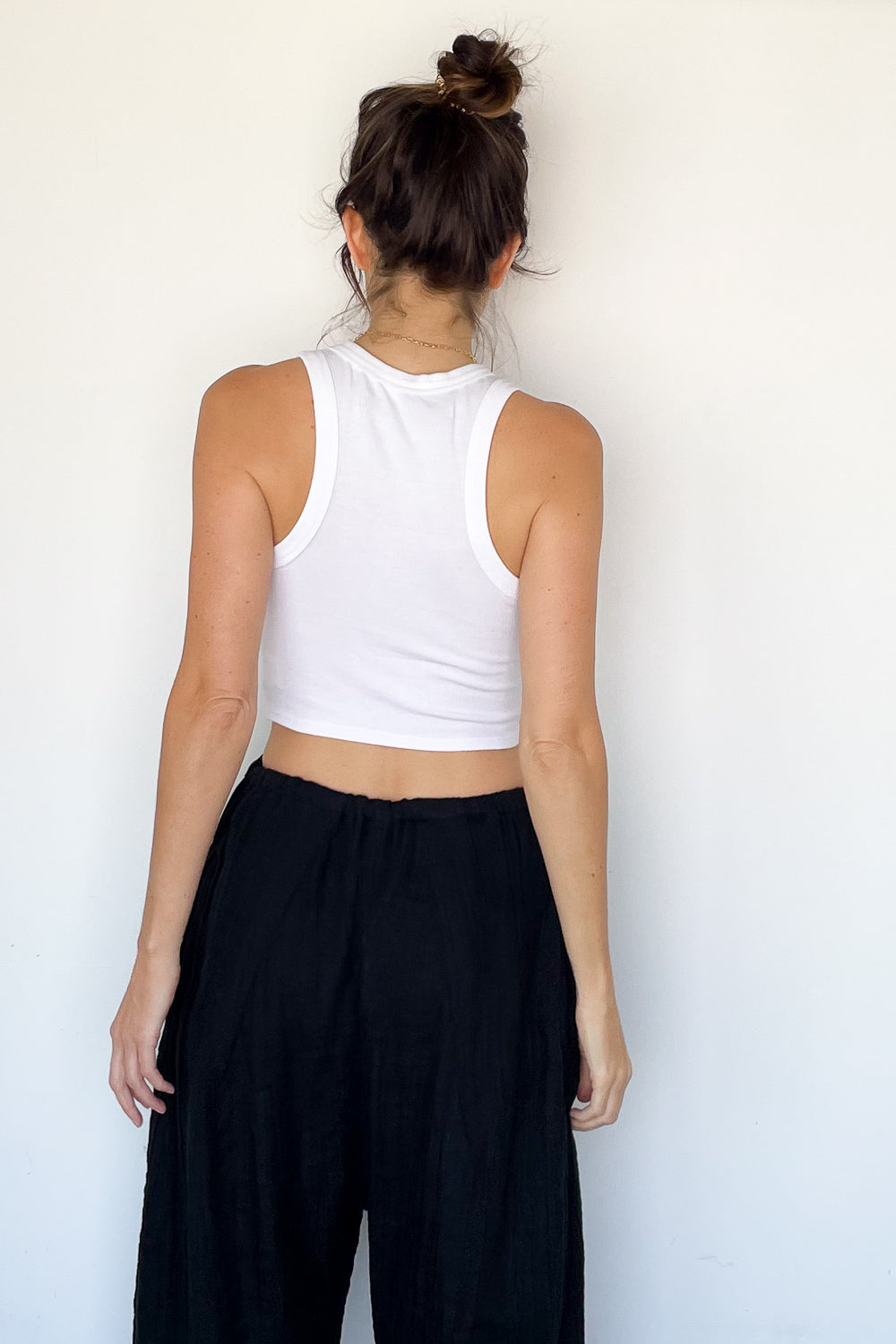 Cropped Bold Sheath Tank