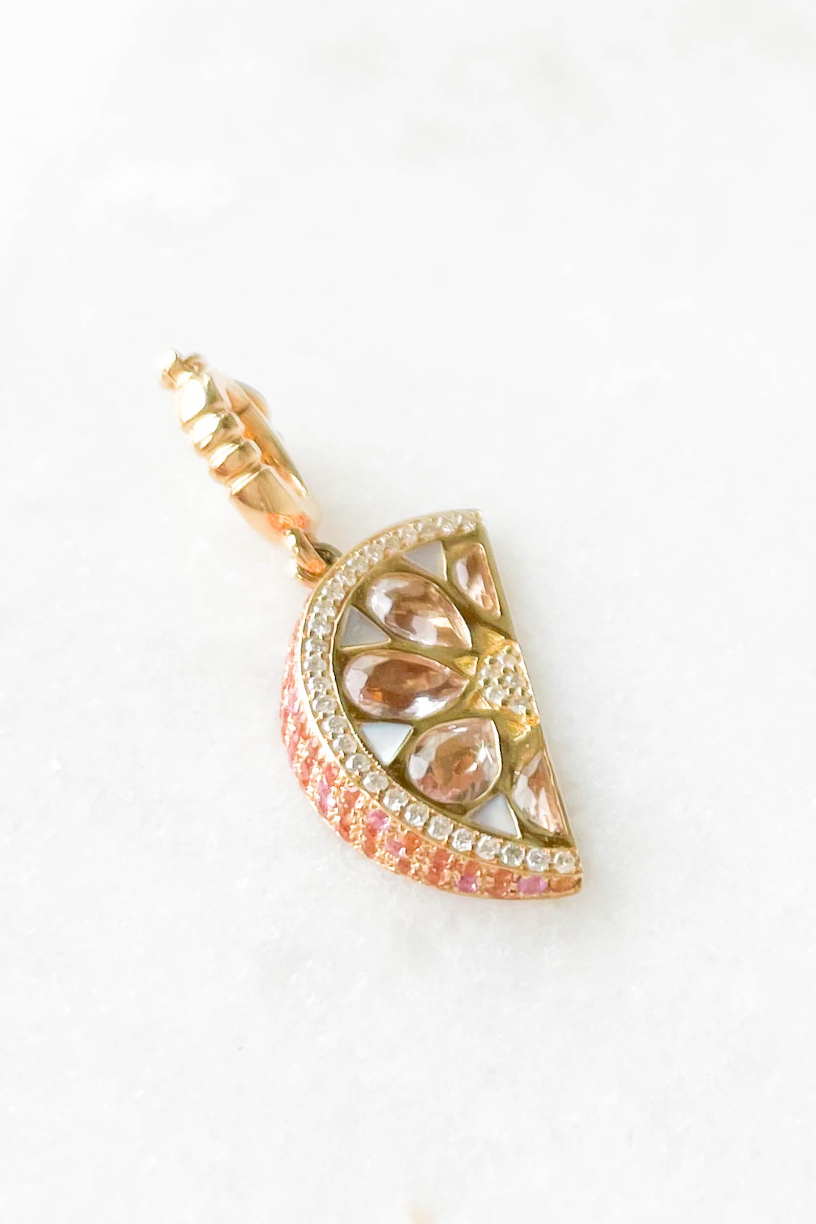 Paloma Grapefruit Wedge Pendant