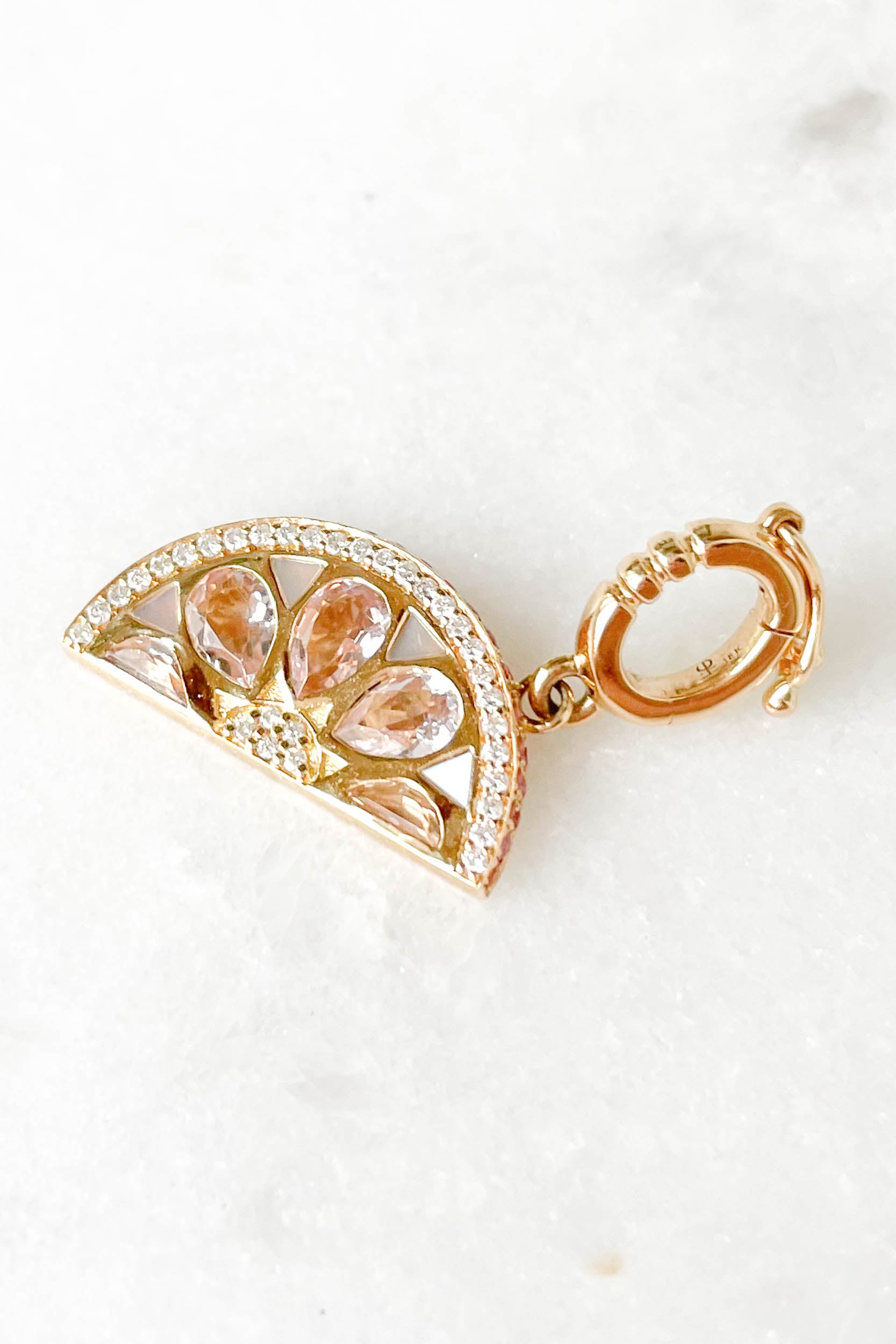 Paloma Grapefruit Wedge Pendant