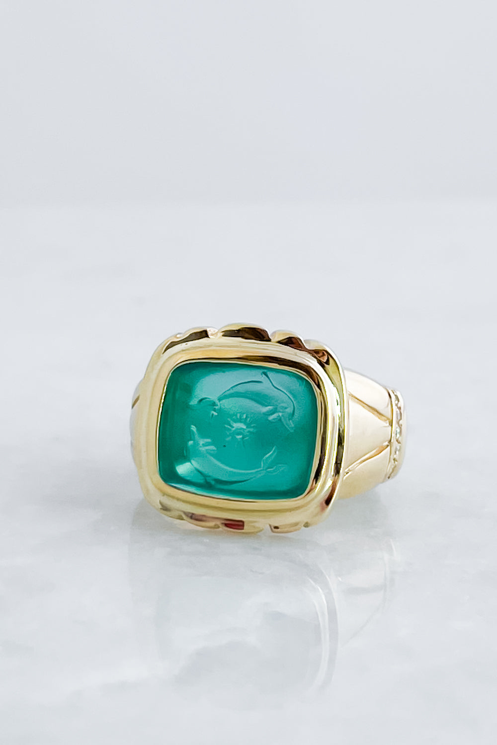 Venetian Glass Azalea Ring