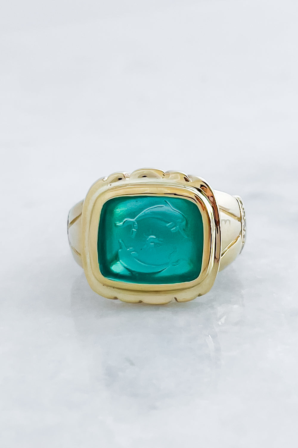 Venetian Glass Azalea Ring