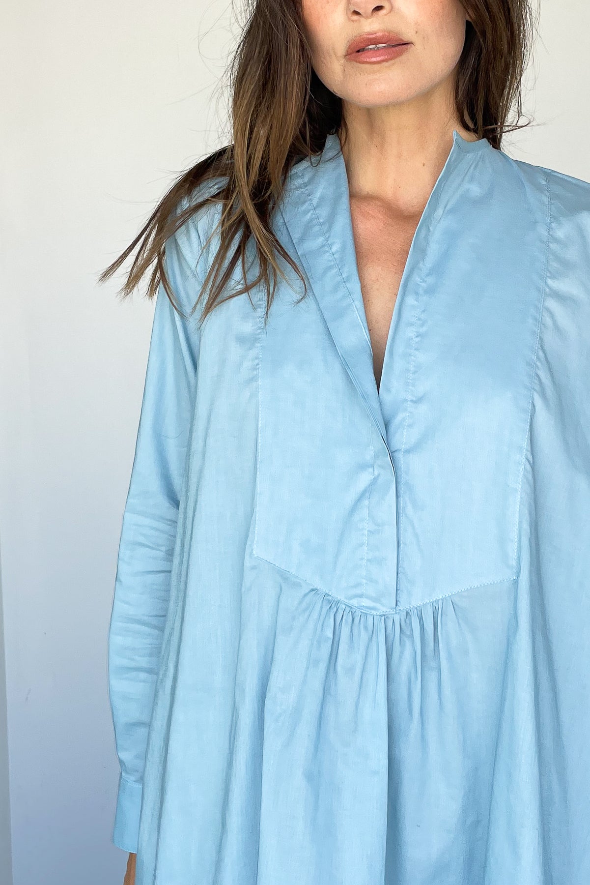 Tuxedo Beach Shirt Dress