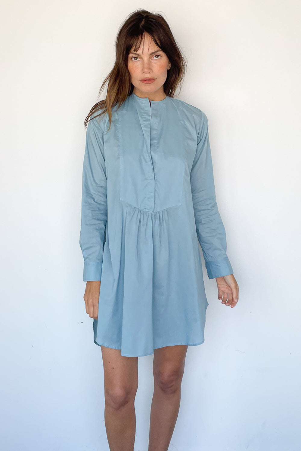 Tuxedo Beach Shirt Dress