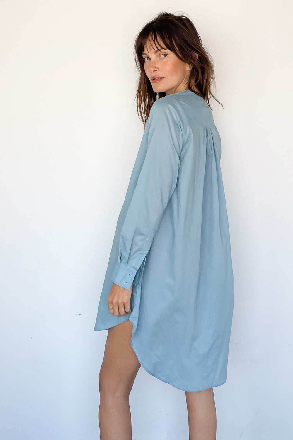 Tuxedo Beach Shirt Dress