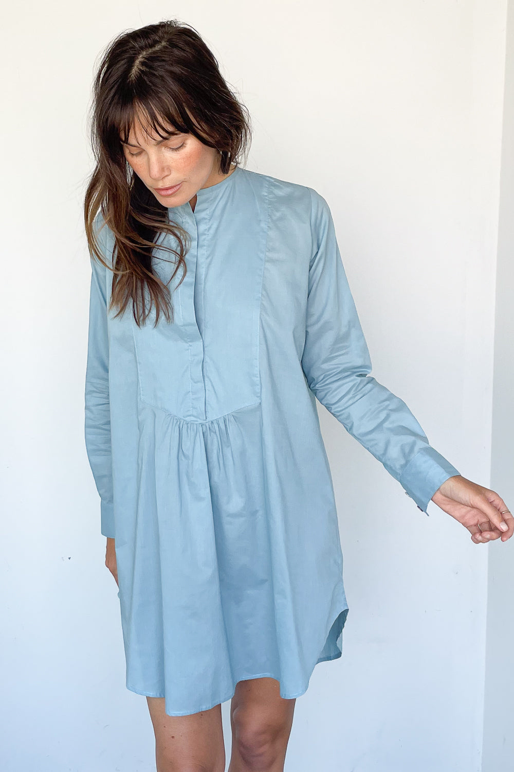 Tuxedo Beach Shirt Dress