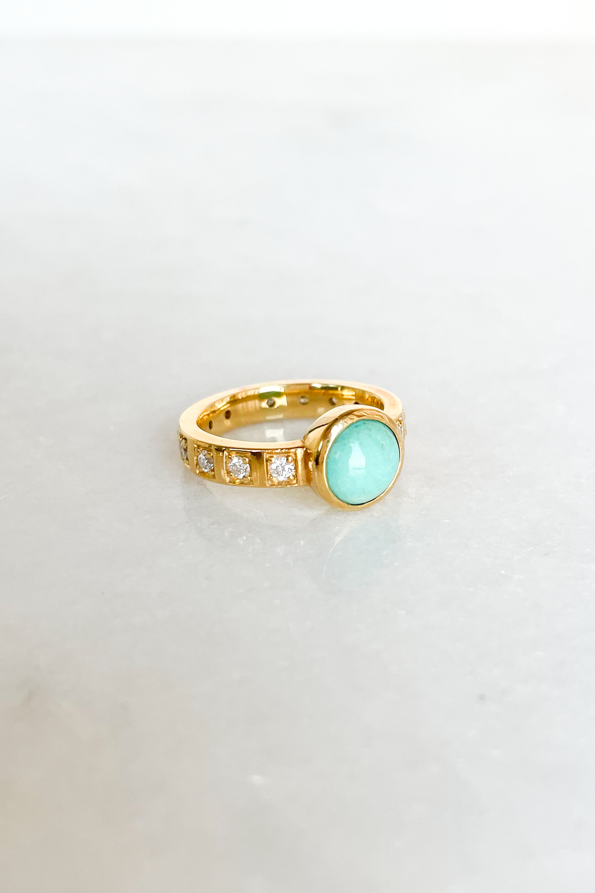 Turquoise Hope Solitaire Ring