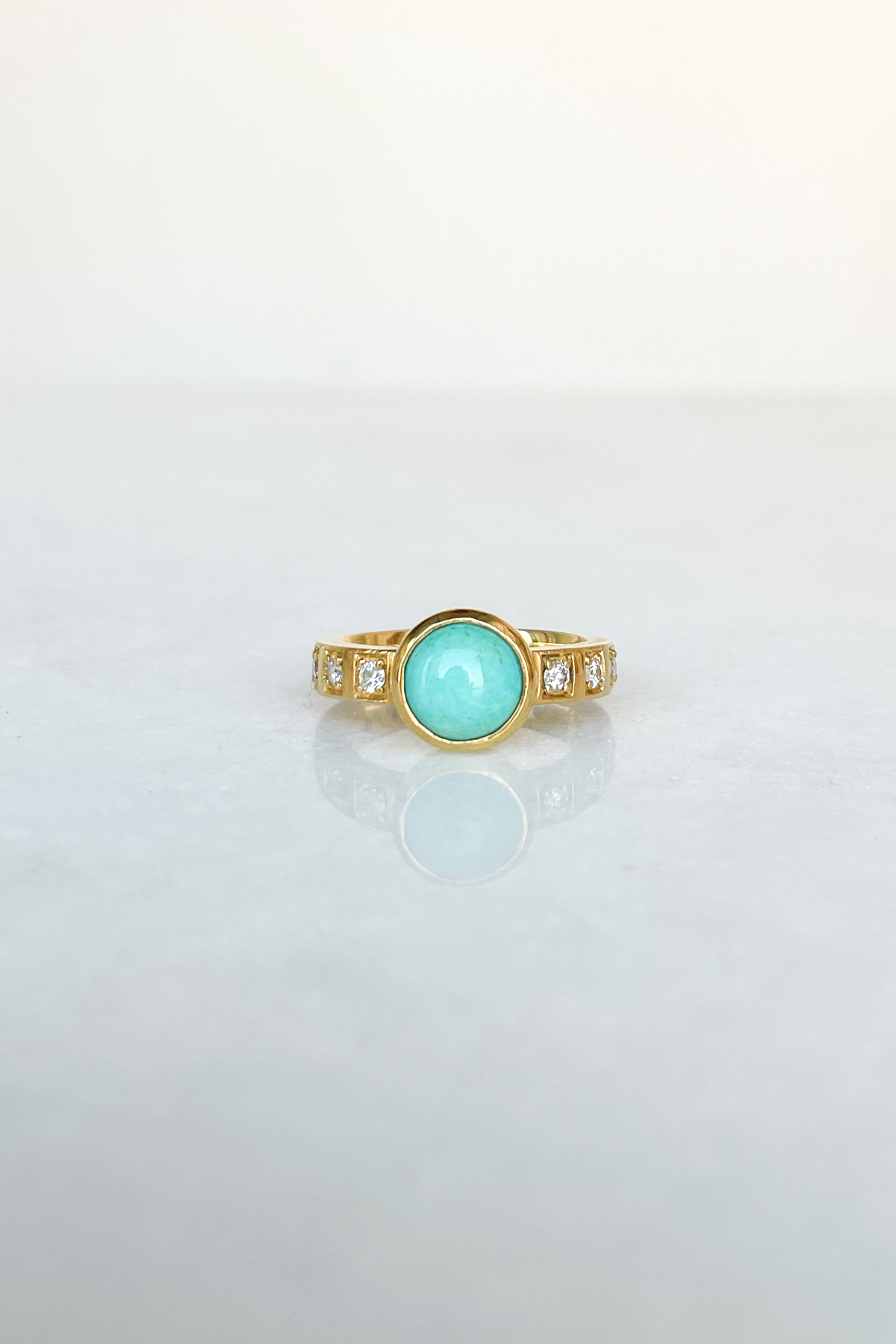 Turquoise Hope Solitaire Ring