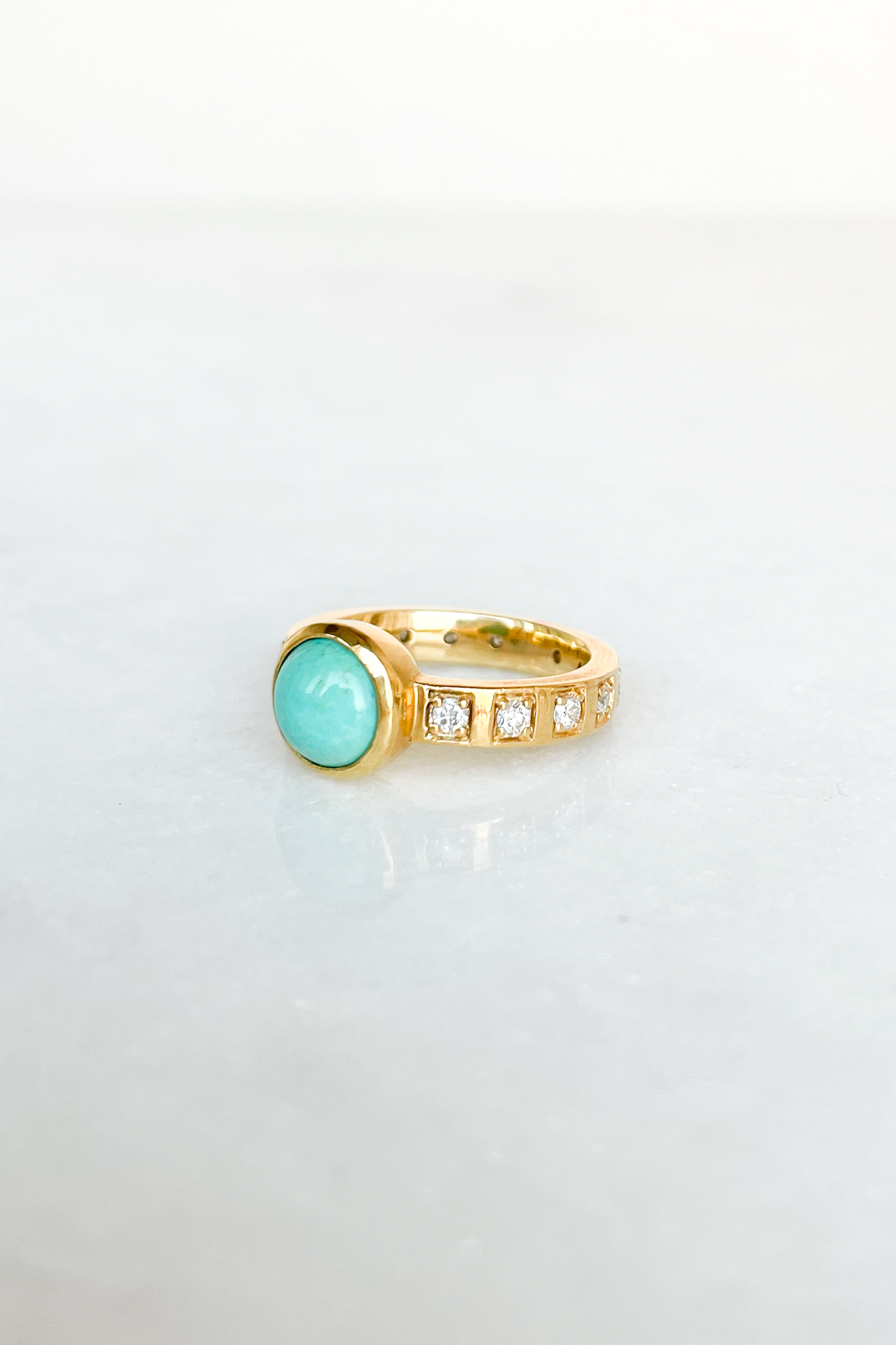 Turquoise Hope Solitaire Ring