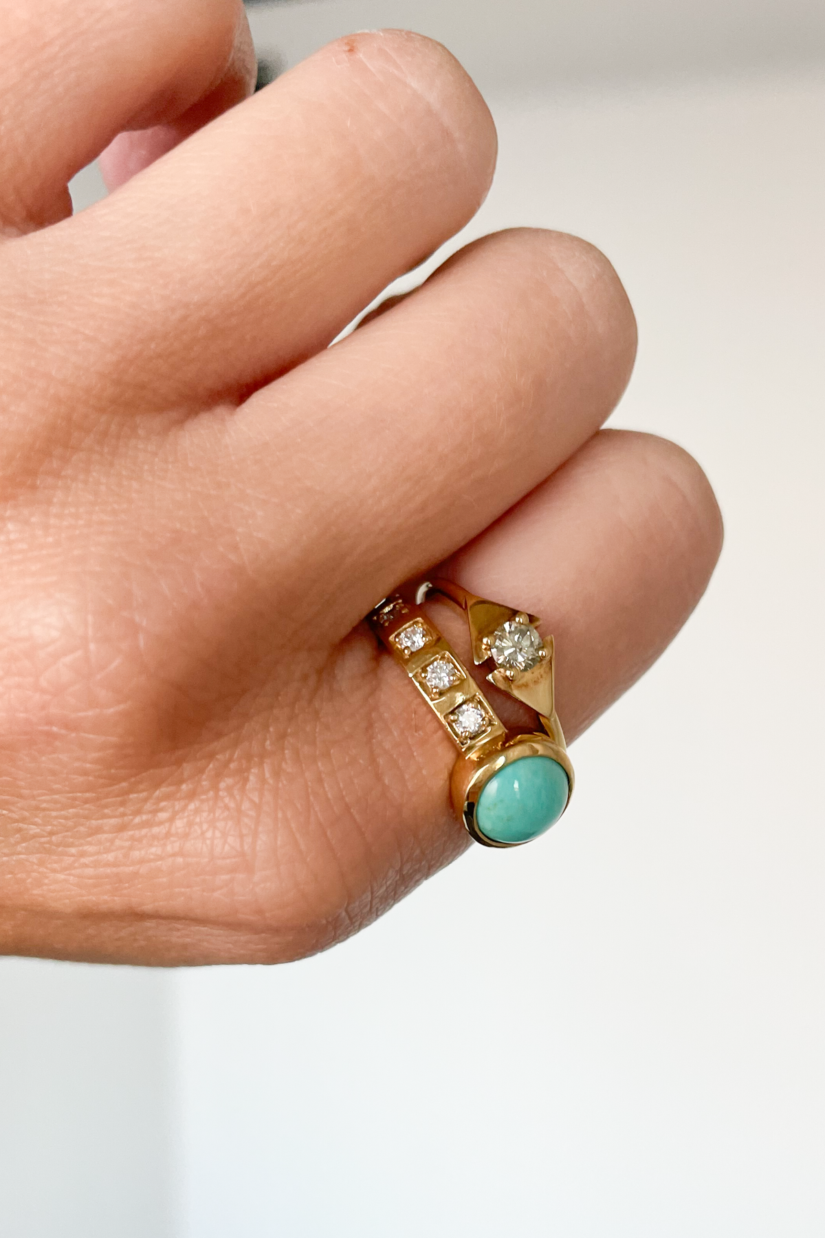 Turquoise Hope Solitaire Ring