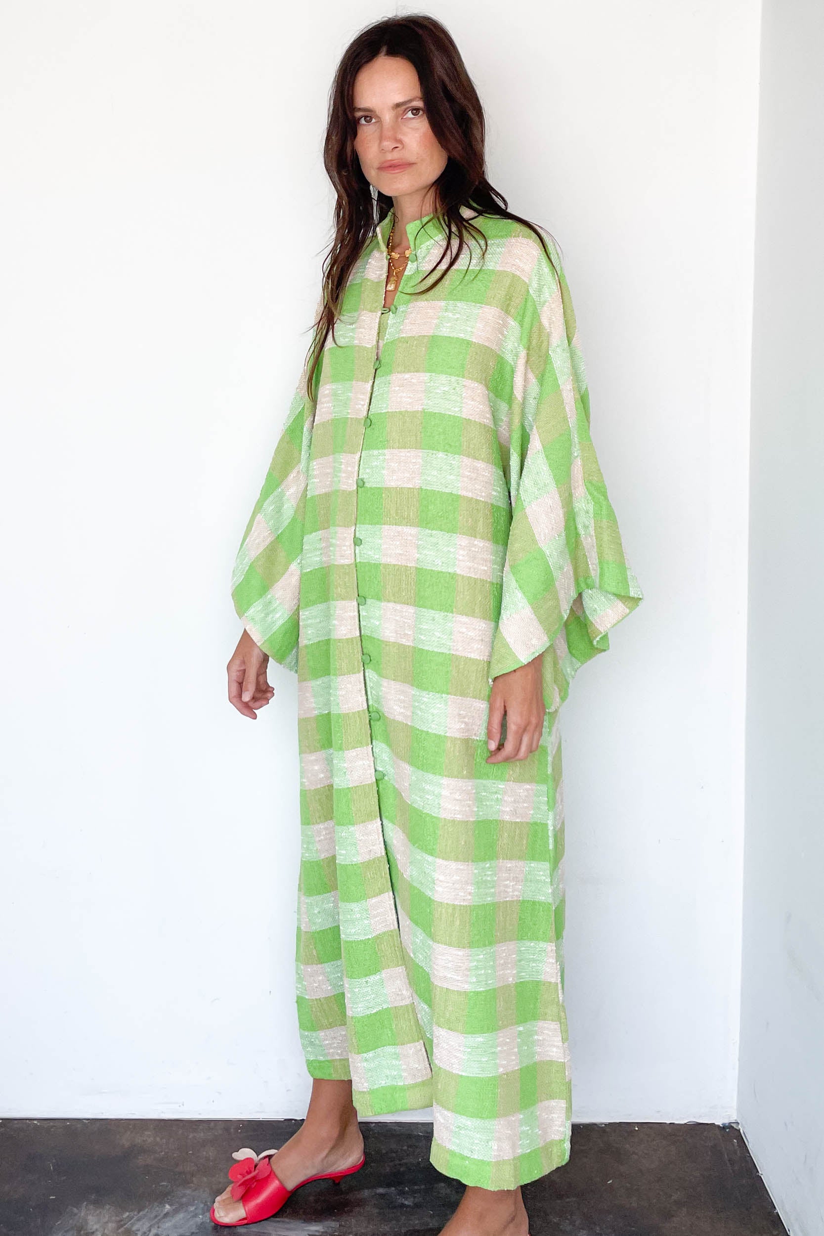 Caftan No. 856 Lime Check