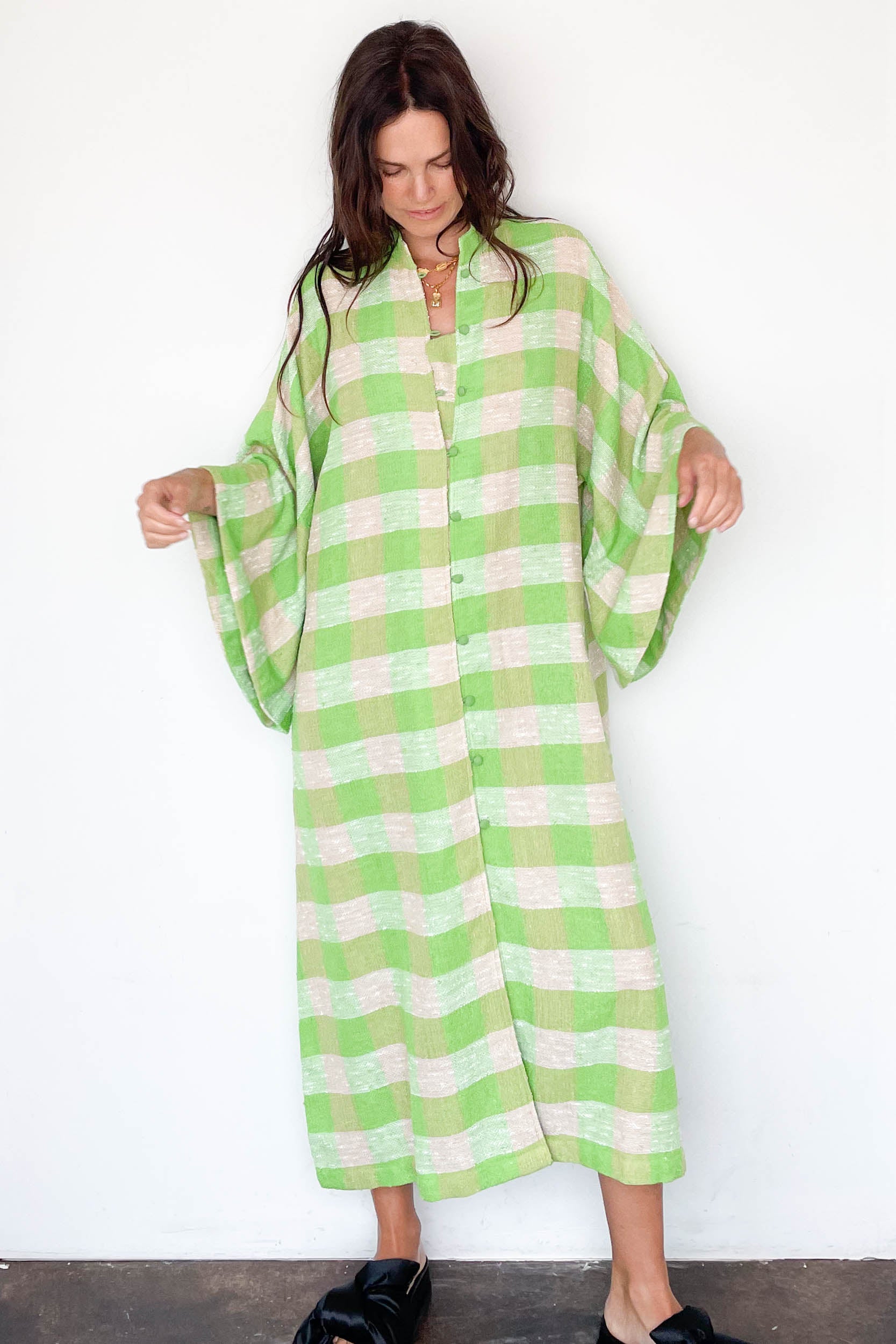 Caftan No. 856 Lime Check