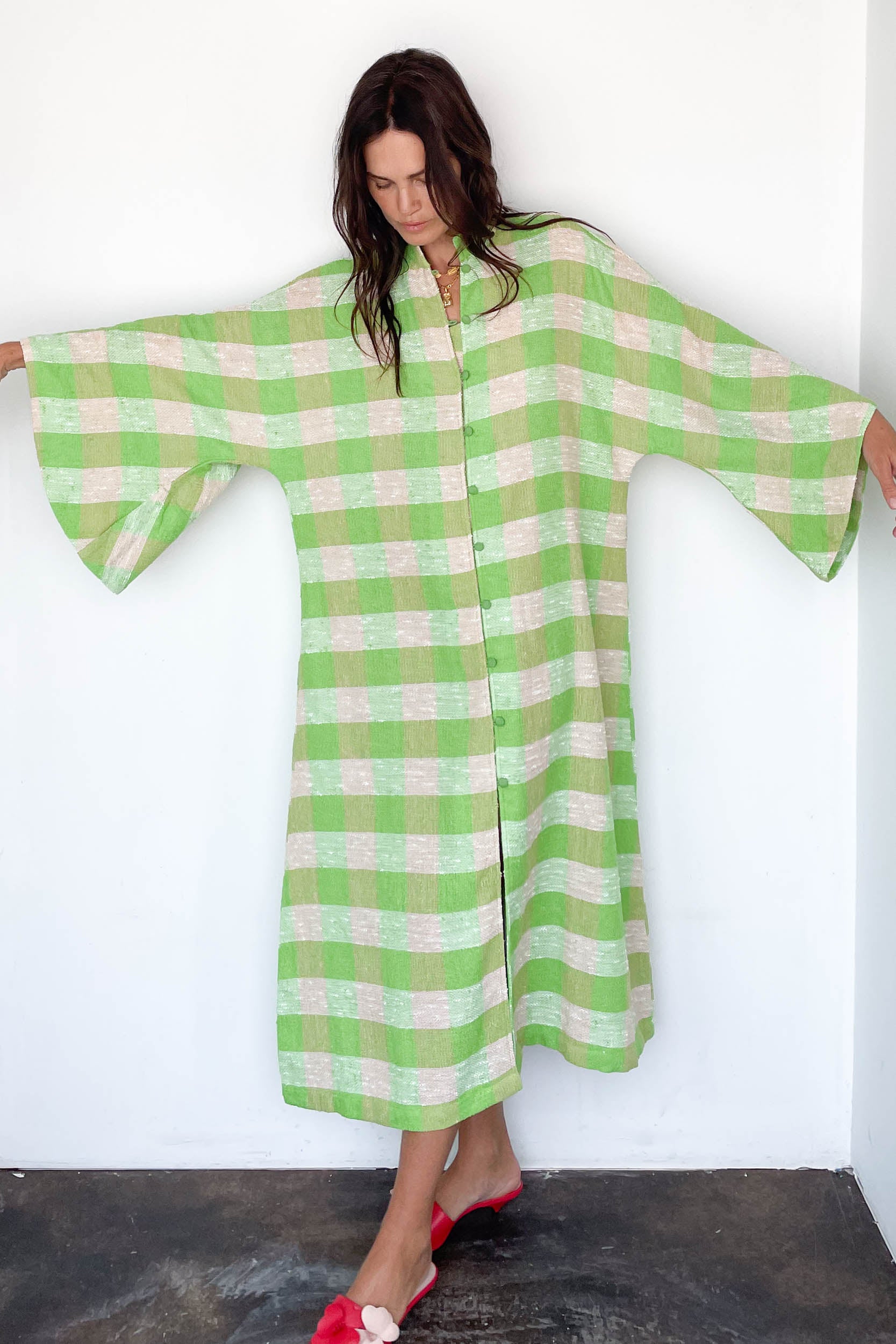 Caftan No. 856 Lime Check