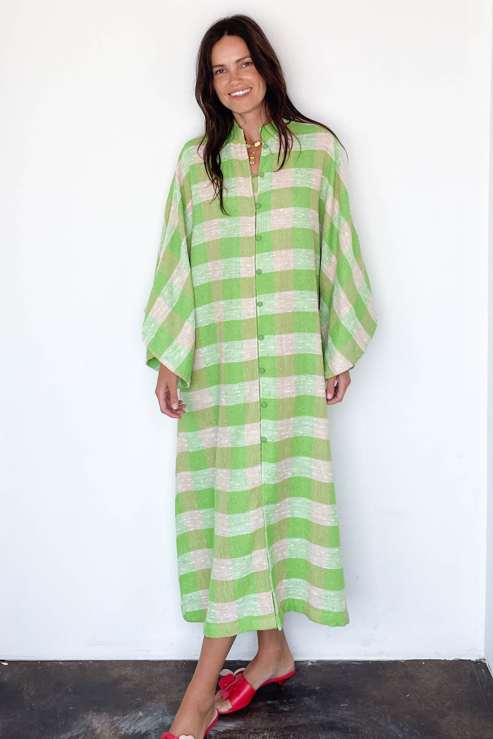 Caftan No. 856 Lime Check