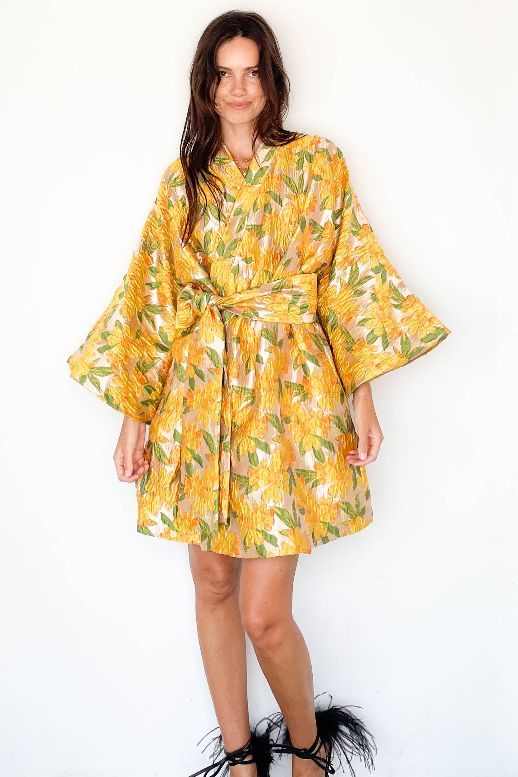 Wrap No. 857 Daffodil Brocade Mini