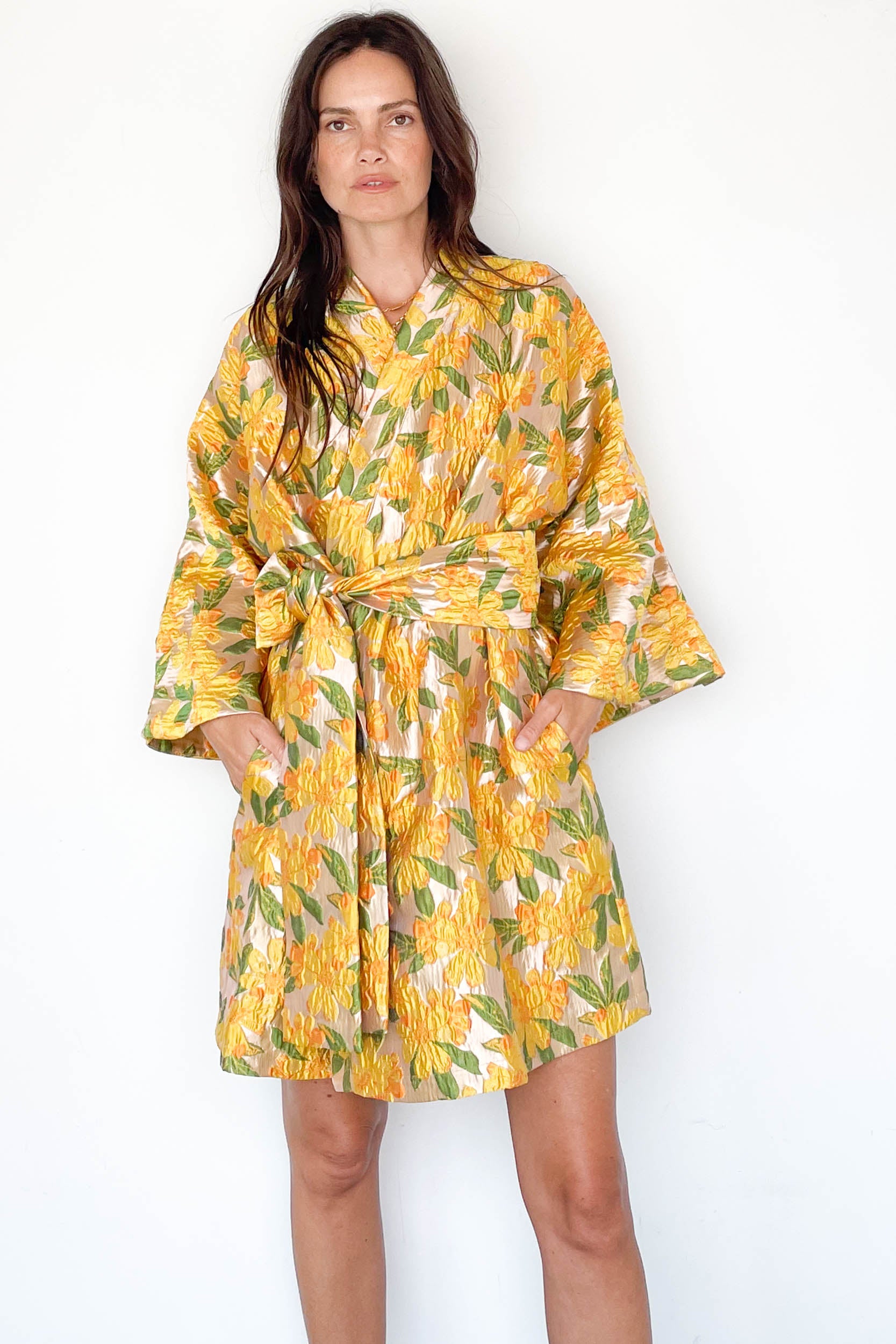 Wrap No. 857 Daffodil Brocade Mini