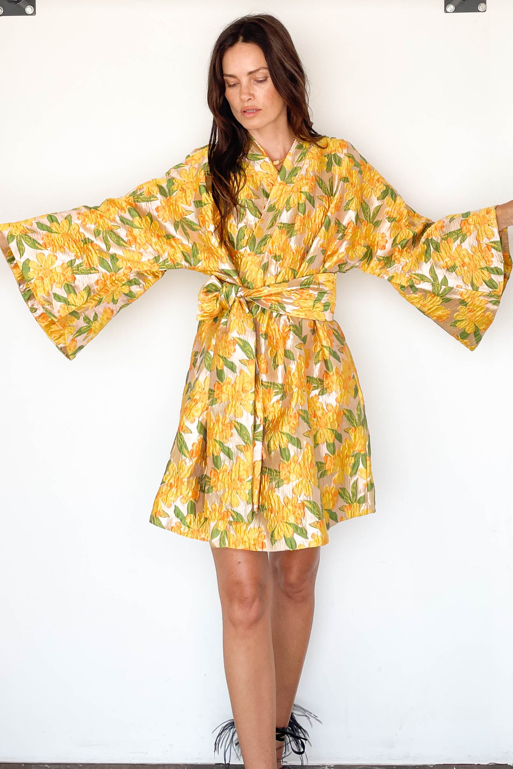 Wrap No. 857 Daffodil Brocade Mini