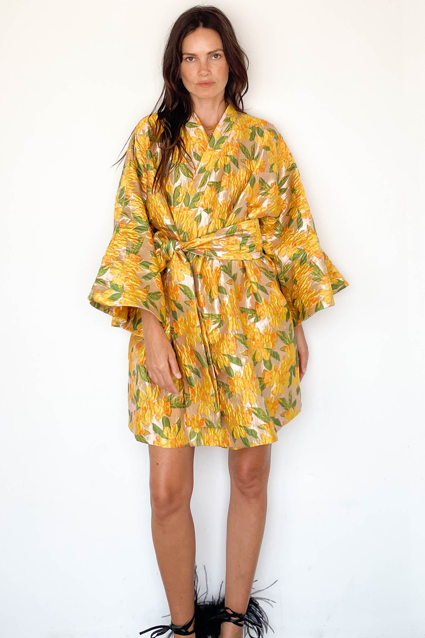 Wrap No. 857 Daffodil Brocade Mini