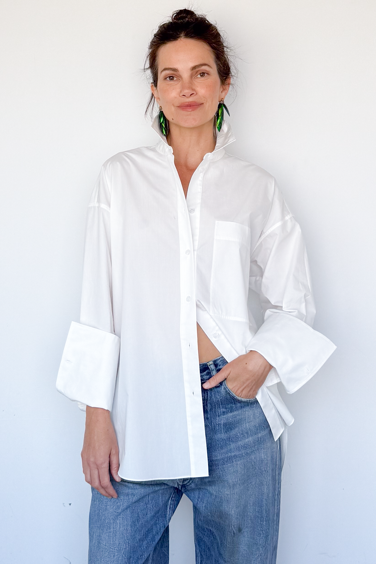 Poplin Button Up Shirt