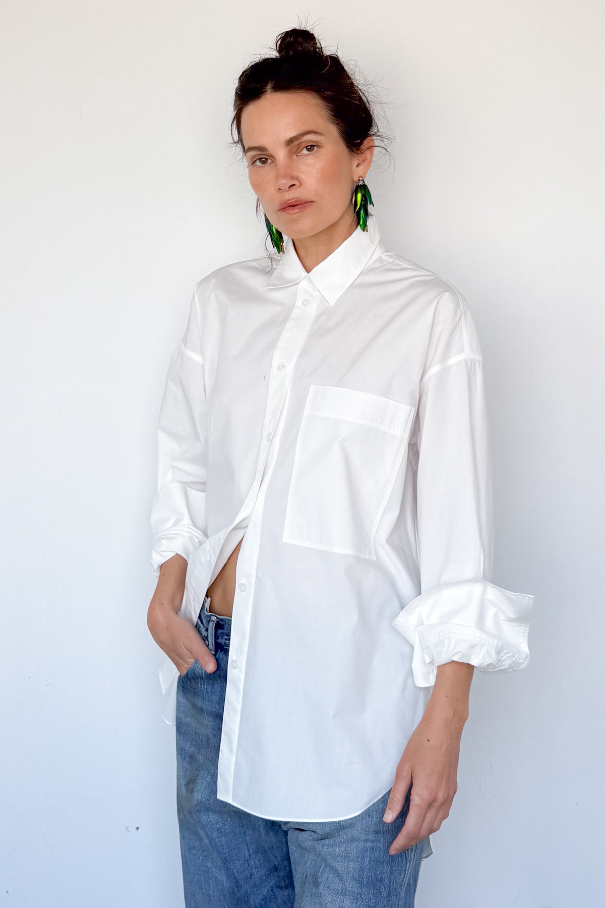 Poplin Button Up Shirt