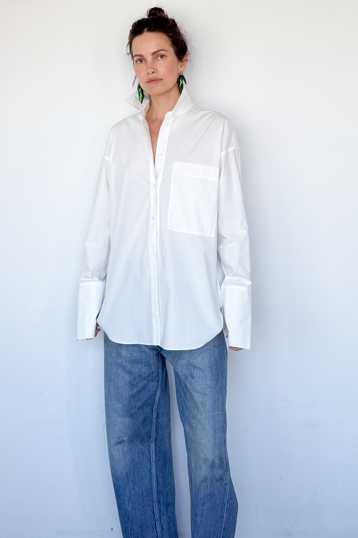 Poplin Button Up Shirt