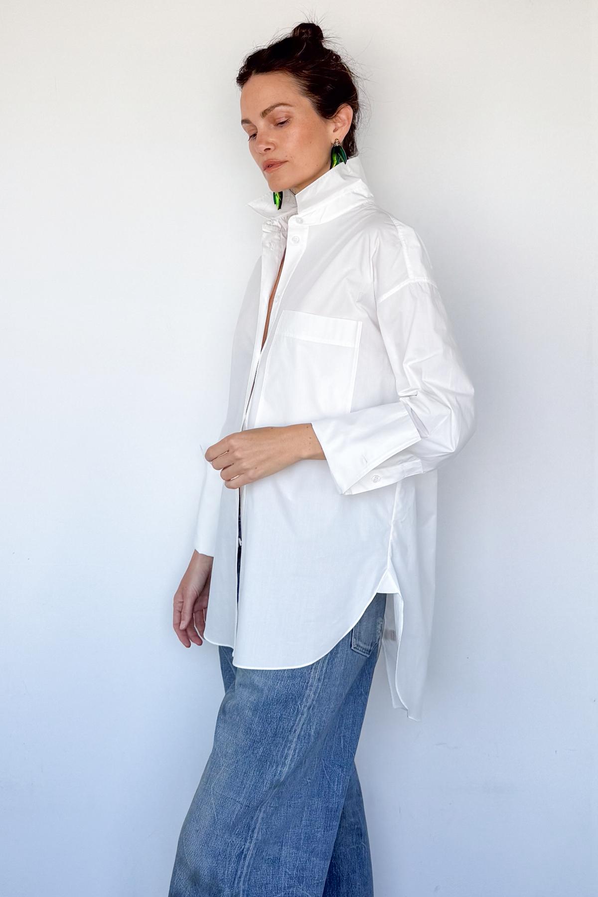 Poplin Button Up Shirt