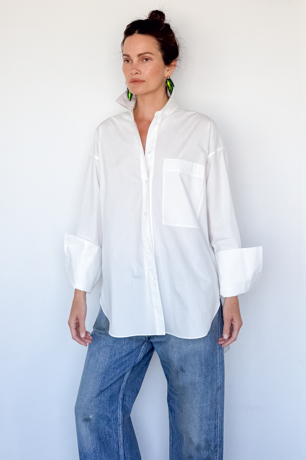 Poplin Button Up Shirt