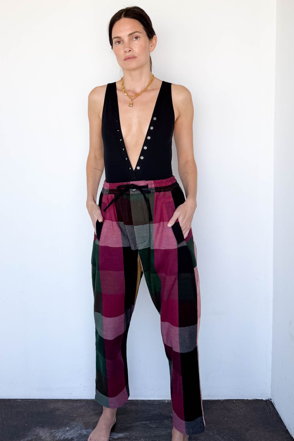 Sangria Plaid Pant