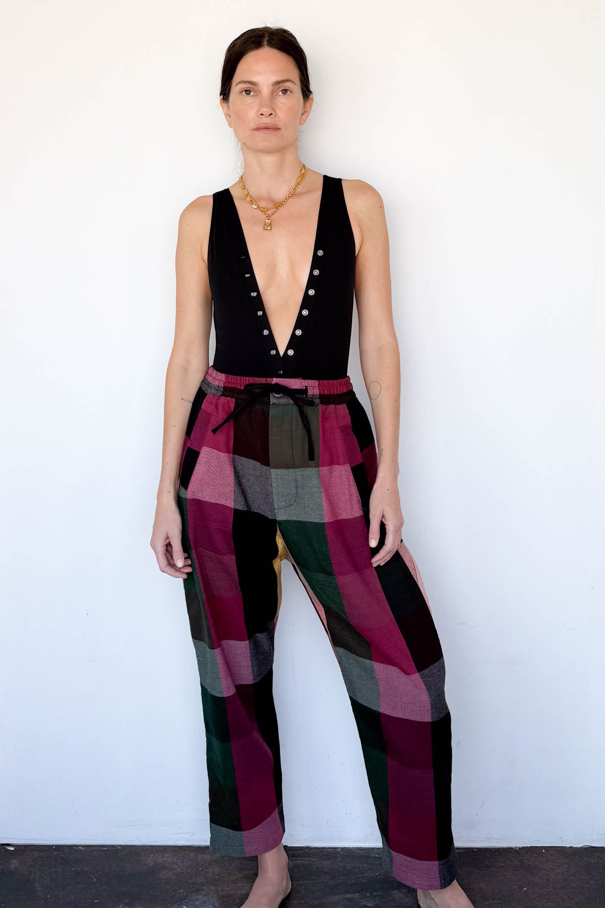 Sangria Plaid Pant