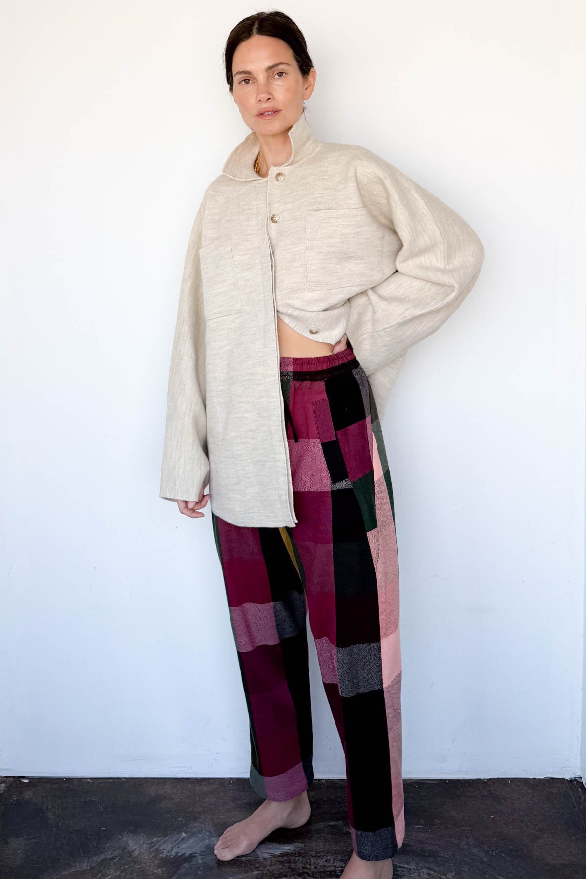 Sangria Plaid Pant