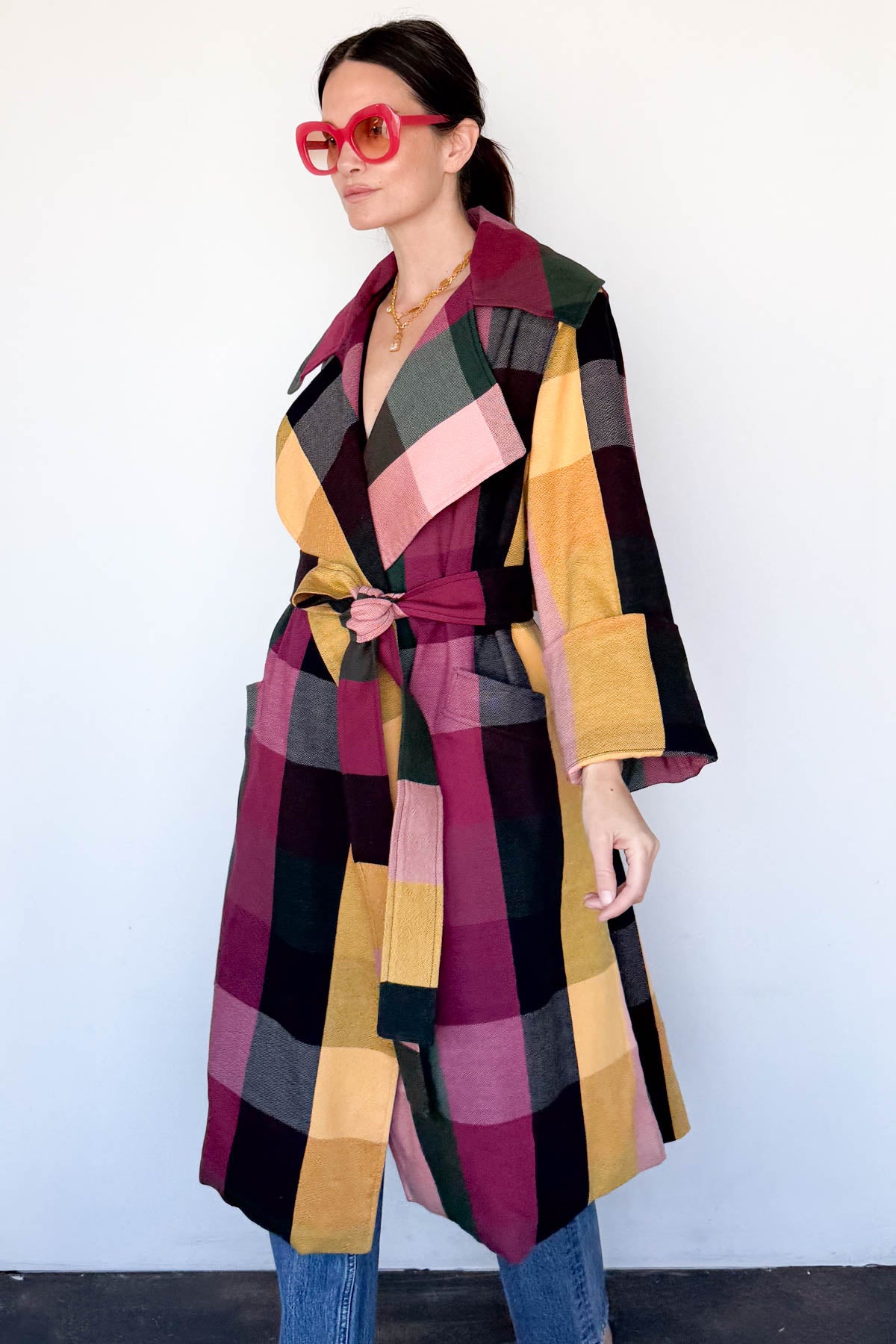 Sangria Trench Coat