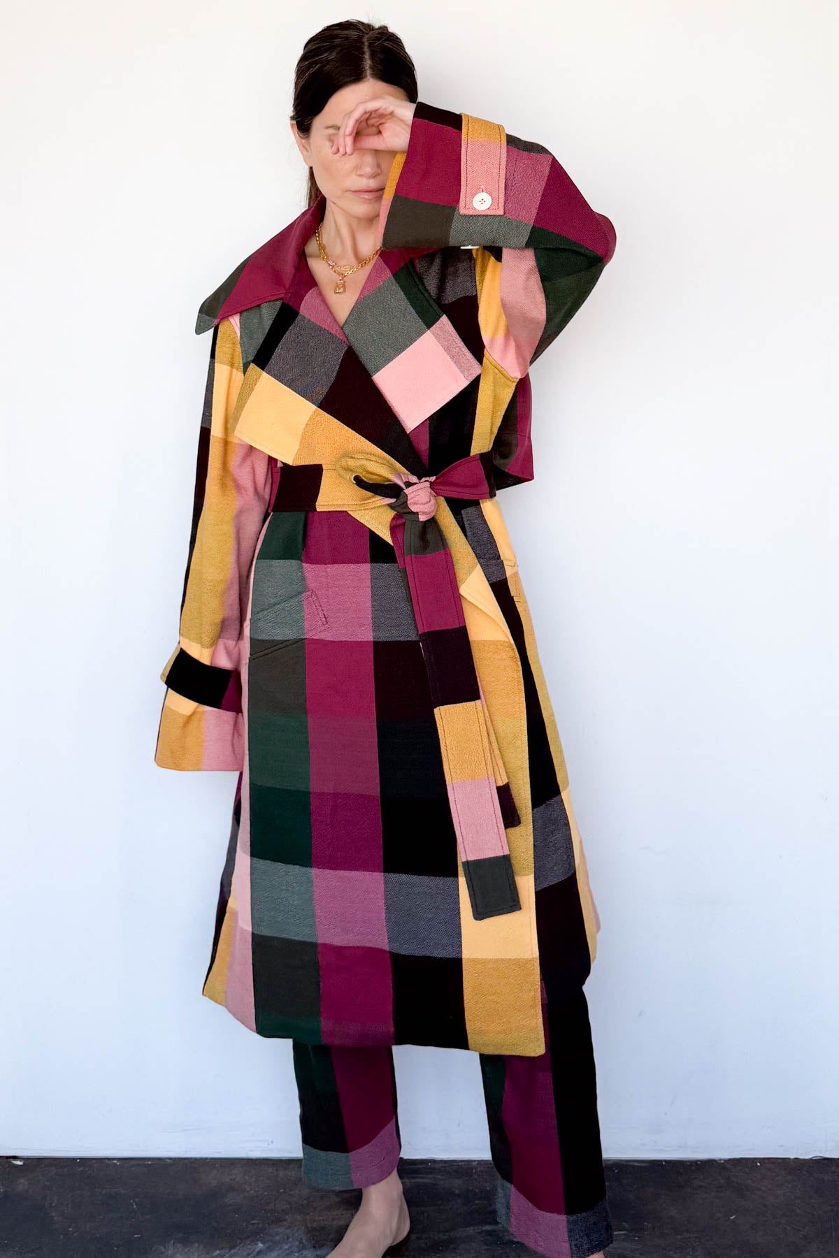 Sangria Trench Coat