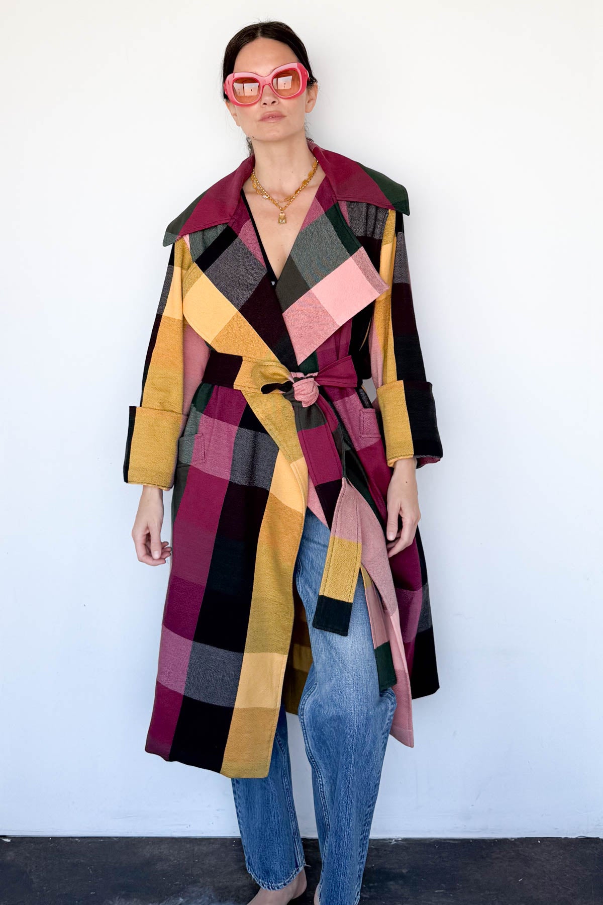 Sangria Trench Coat