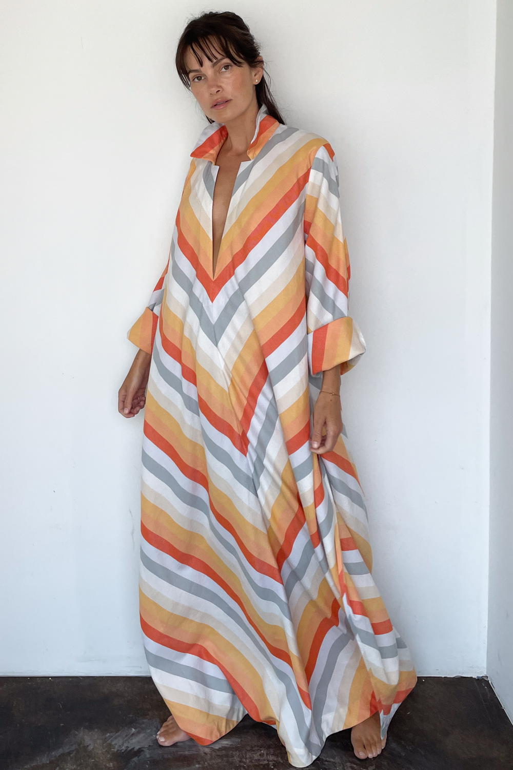 Abalone V-Neck Caftan | SUNROOM