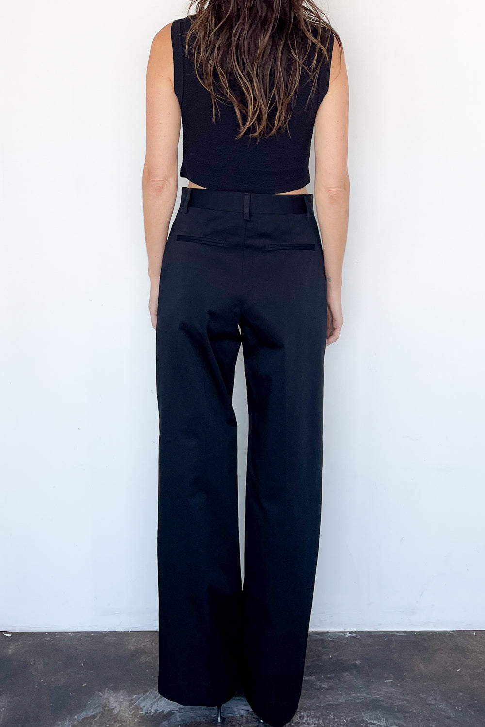 Straight Twill Trouser Pant