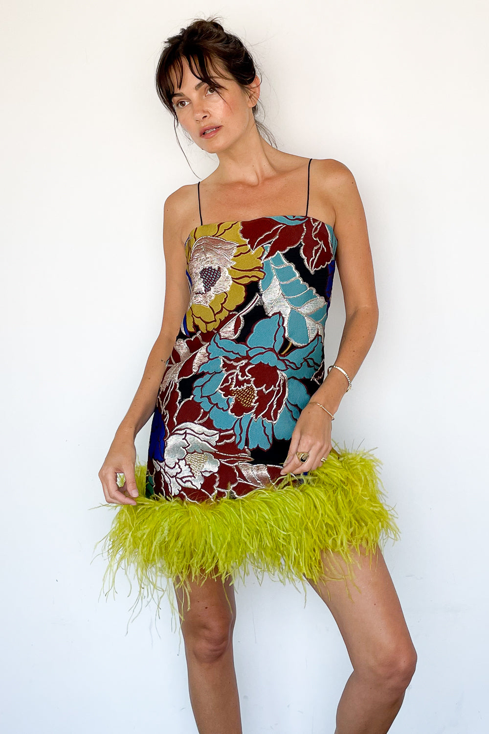 Daria Feather Mini Dress