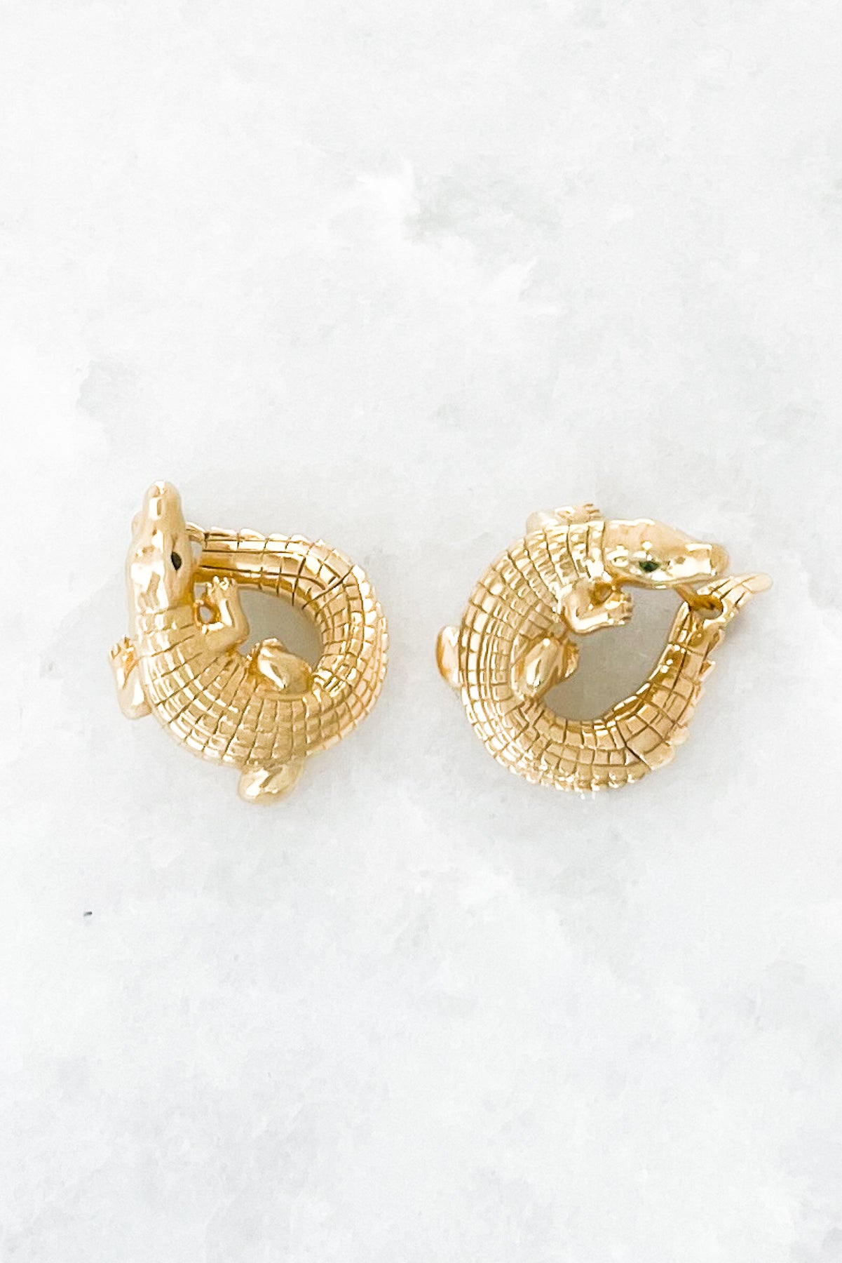 Alligator Twist Earring