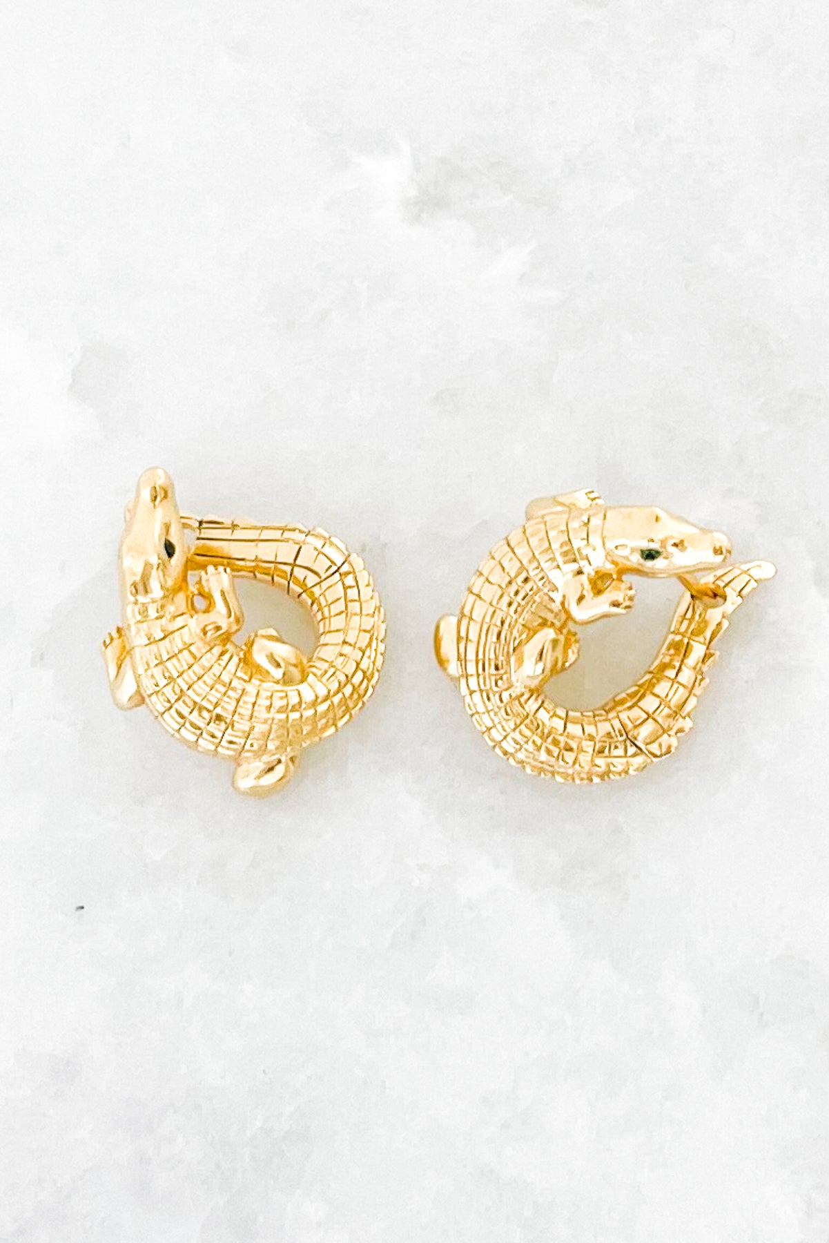 Alligator Twist Earring