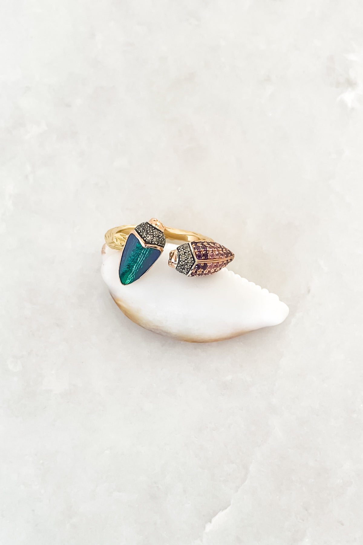 Floaty Scarab Ring