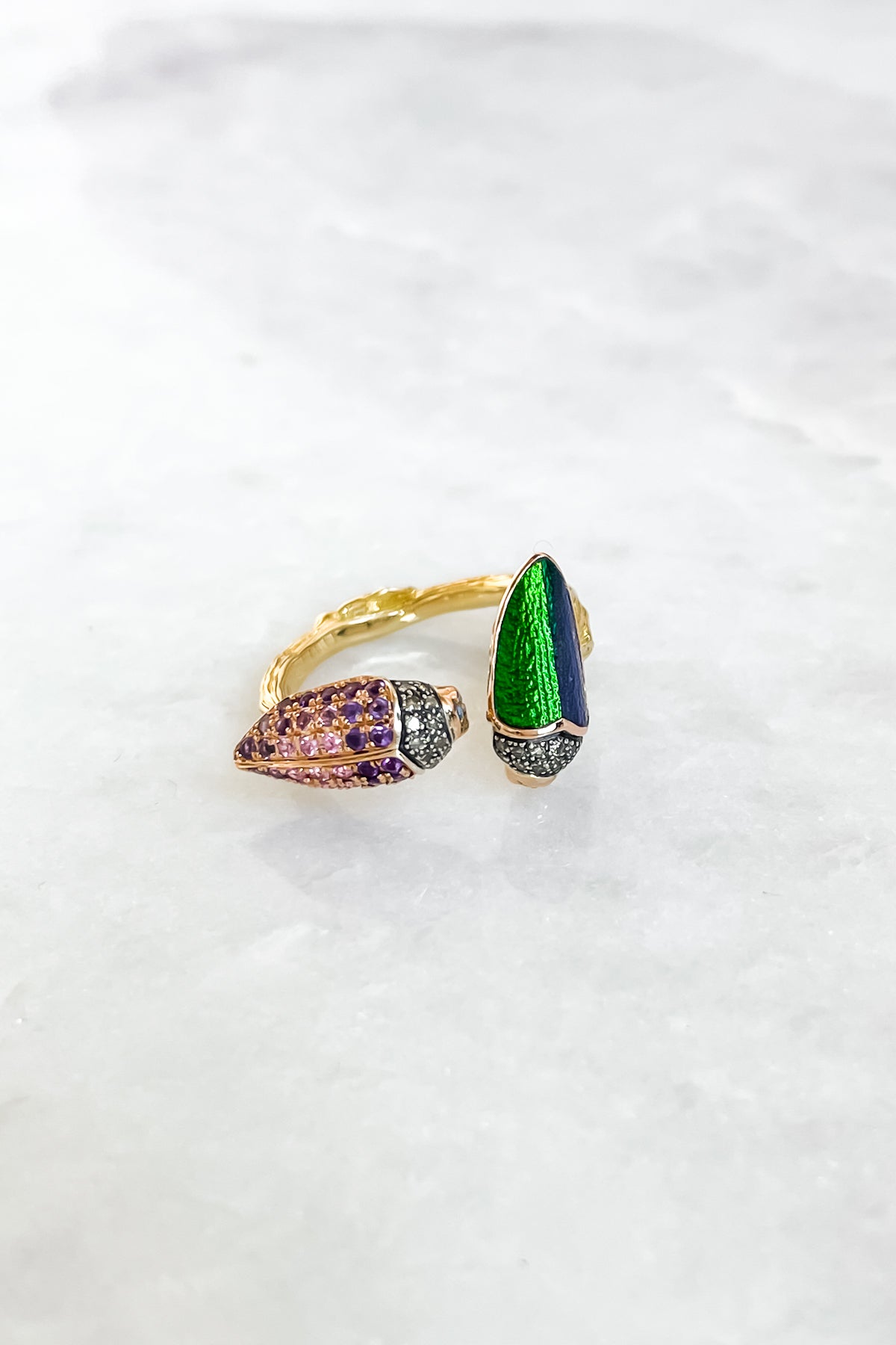 Floaty Scarab Ring