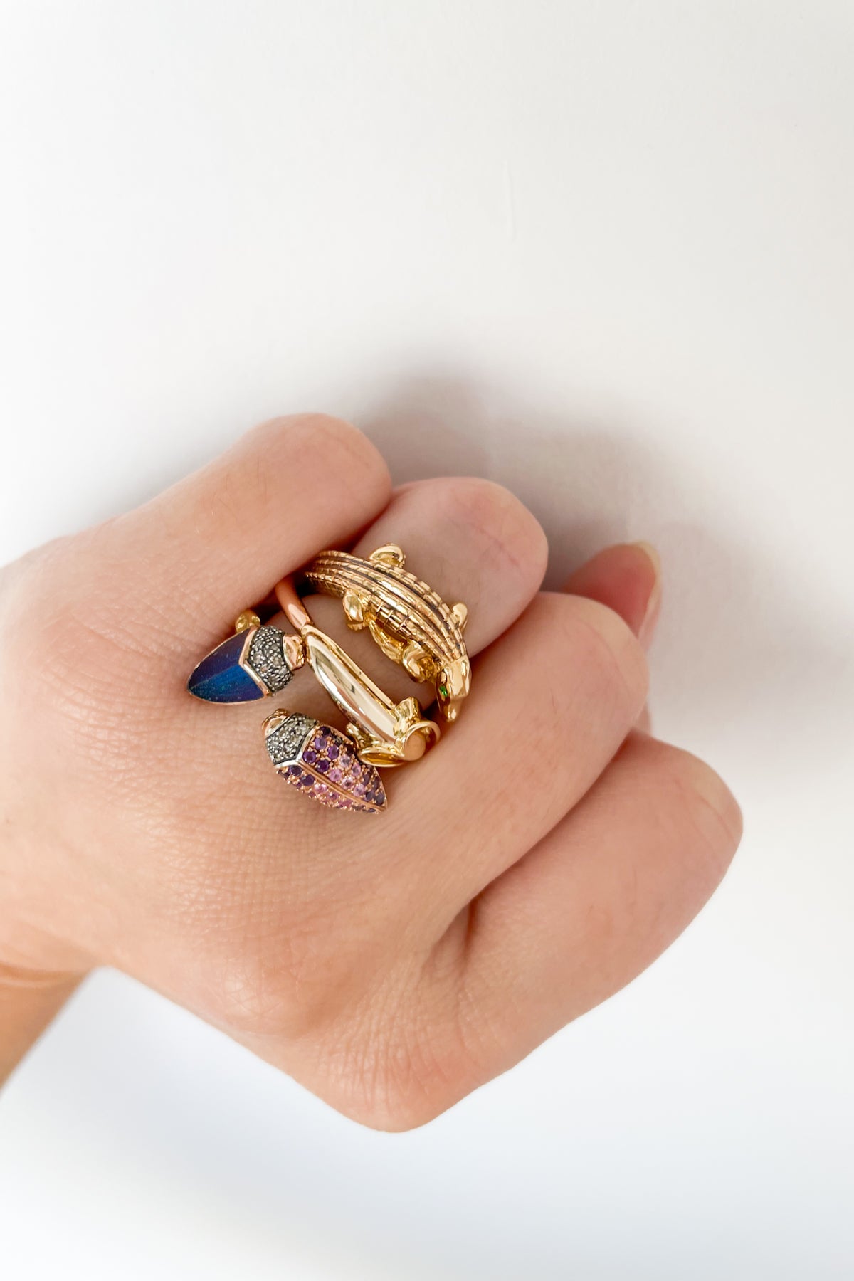 Floaty Scarab Ring