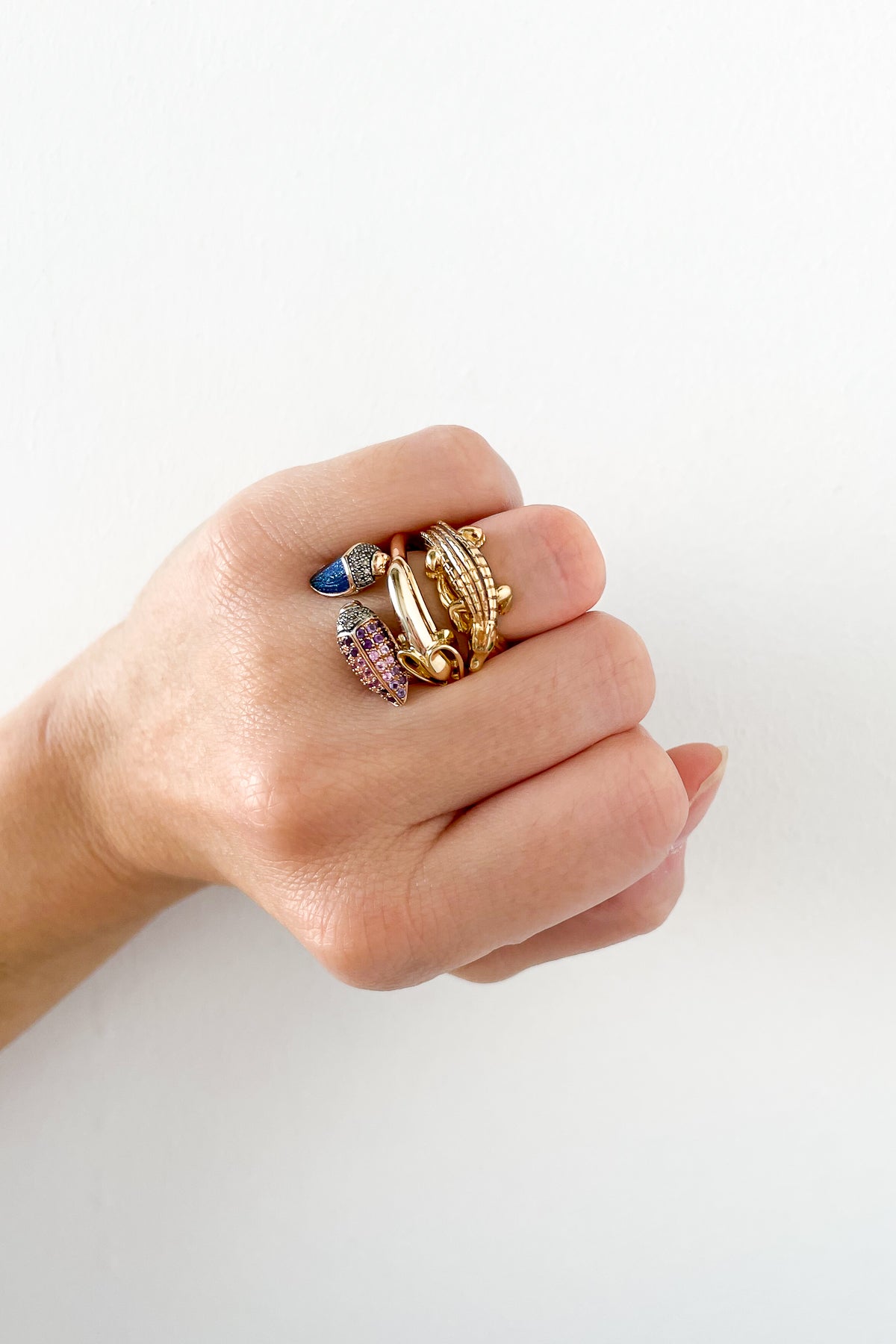 Floaty Scarab Ring